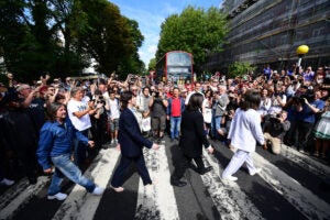 Beatles Fans Honor 'Abbey Road' Photo Shoot Anniversary