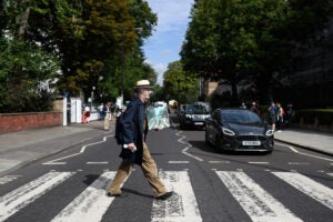 Beatles Fans Honor 'Abbey Road' Photo Shoot Anniversary