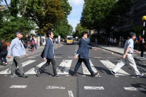 Beatles Fans Honor 'Abbey Road' Photo Shoot Anniversary