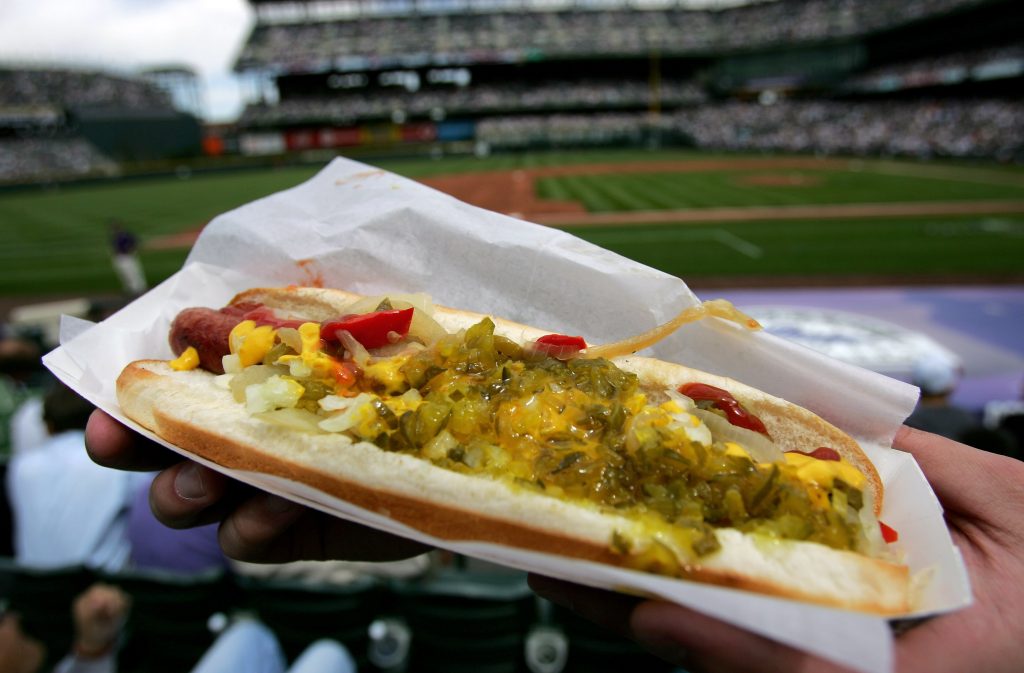 Hot dog at the ball park