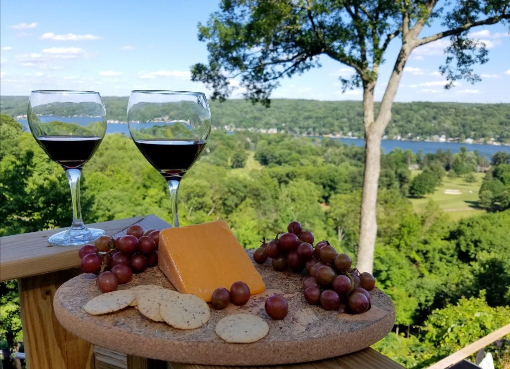 Wine and cheese on the Finger Lakes