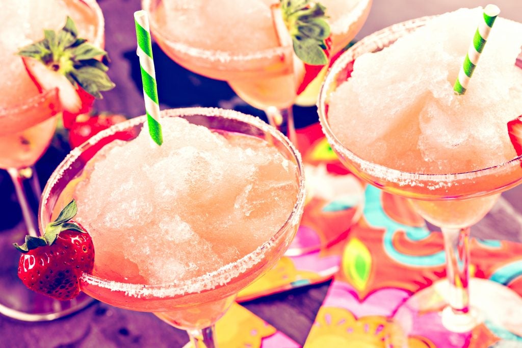 strawberry frozen margaritas